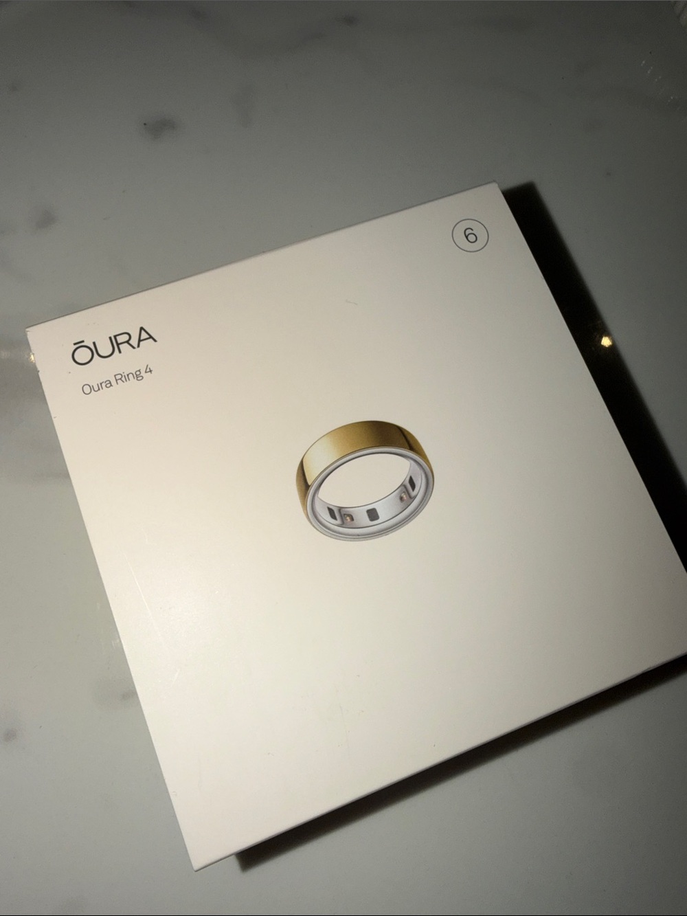 Oura Ring 4, Size 6 — Gold